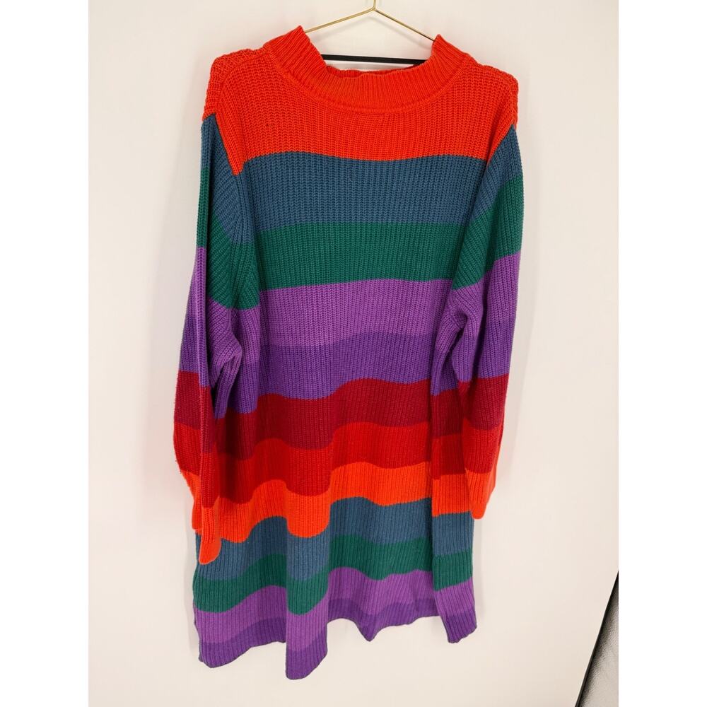 Torrid Sz 4 Heavy Knit Sweater Dress Long Sleeve Cozy 36" Long, 3128 - Picture 6 of 11